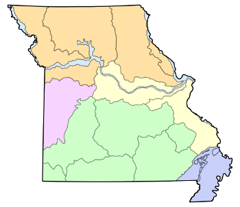 Missouri natural divisions and sections